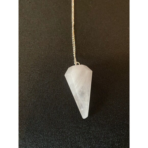 Reiki Infused Rose Quartz Crystal Pendulum - Picture 10 of 10